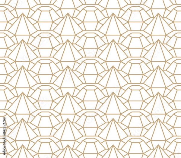 Fototapeta geometric 3d relief outline hexagon grid texture pattern