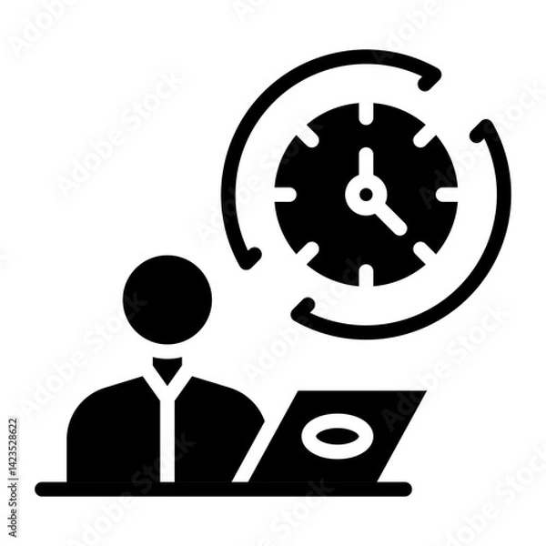 Obraz Full Time Job Icon