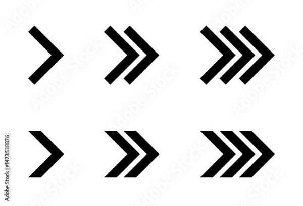 Obraz Arrow icon set vector stock illustration