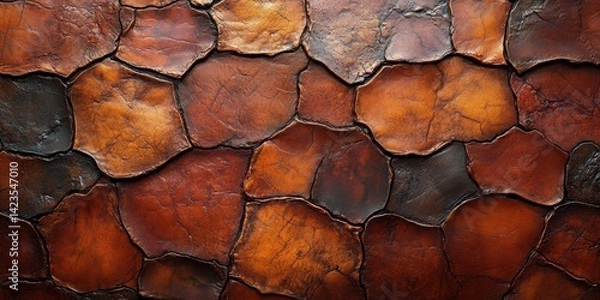 Obraz A cognac colored background pattern generated  by AI.