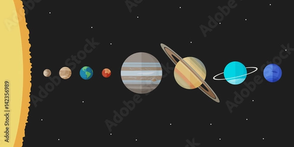 Fototapeta Solar system