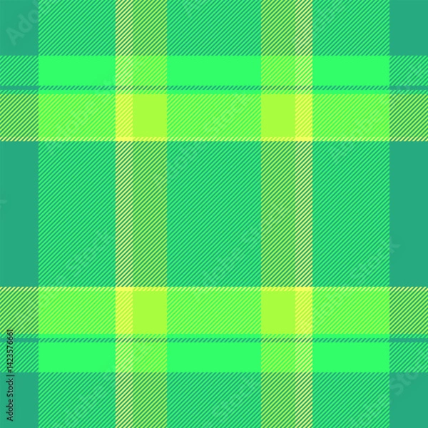 Obraz Classic plaid pattern in shades of green. Perfect for backgrounds, textiles, design elements,  festive projects. Evokes tradition, nature, and style.