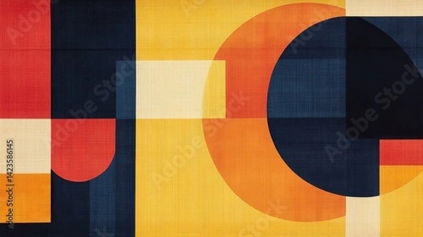 Obraz Modernist wallpaper with silk texture and subtle grid forms