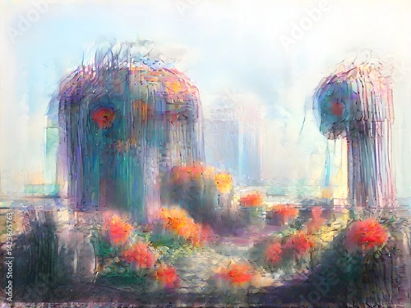 Obraz Old AI Image Generation - Artificial Intelligence Advancement Diffusion Models Steps