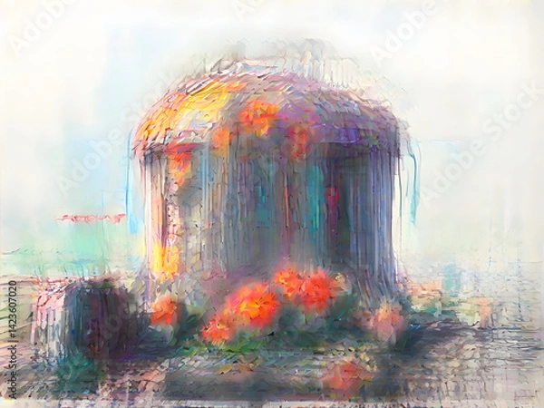 Obraz Old AI Image Generation - Artificial Intelligence Advancement Diffusion Models Steps