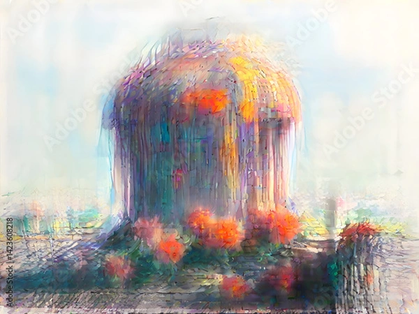 Obraz Old AI Image Generation - Artificial Intelligence Advancement Diffusion Models Steps