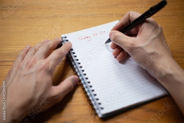 Obraz Handwritten_To-Do_List:_Planning_for_a_Productive_Day