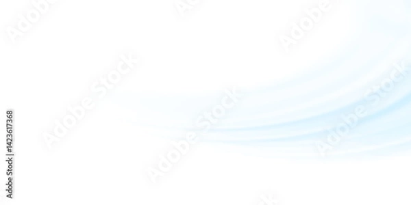 Fototapeta Air flow Isolated PNG and vector isolated. Effect of winter air and wind stream waves effect in blue color.