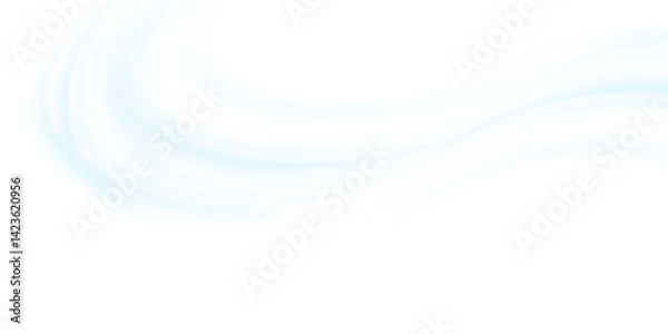 Fototapeta Air flow Isolated PNG and vector isolated. Effect of winter air and wind stream waves effect in blue color.