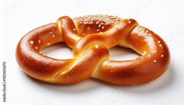 Obraz pretzels on white background