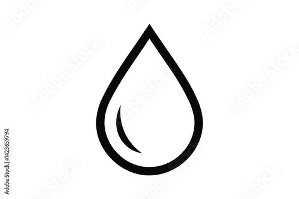 Obraz water drop icon