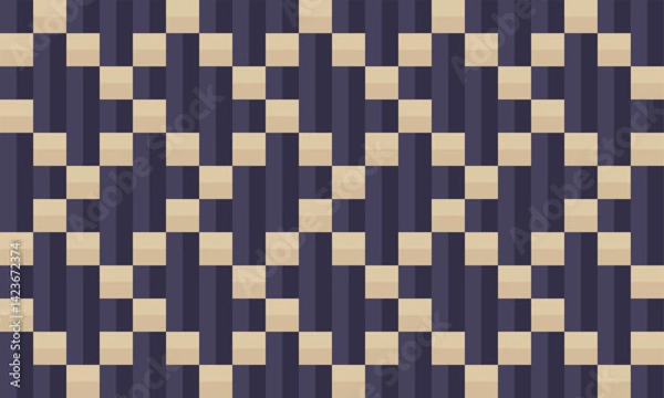 Obraz seamless traditional woven pattern called Anyaman