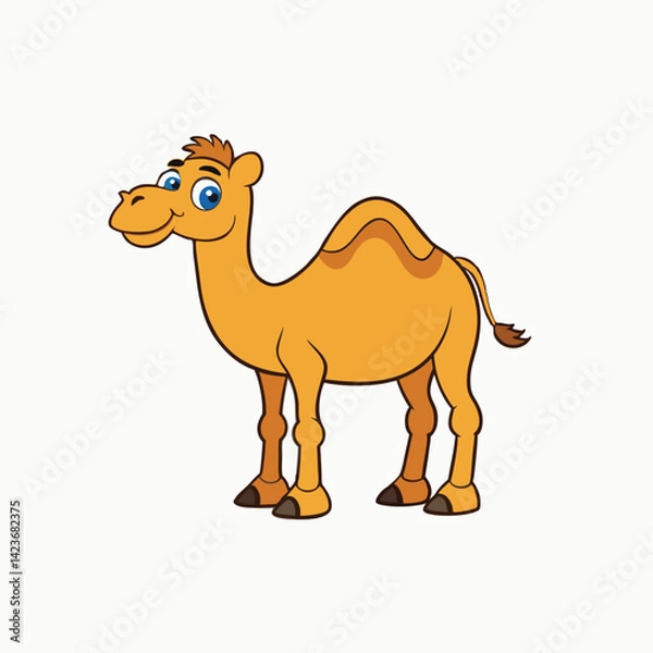 Obraz Vector Illustration of a Camel. Artistic pastel animal portrait illustration