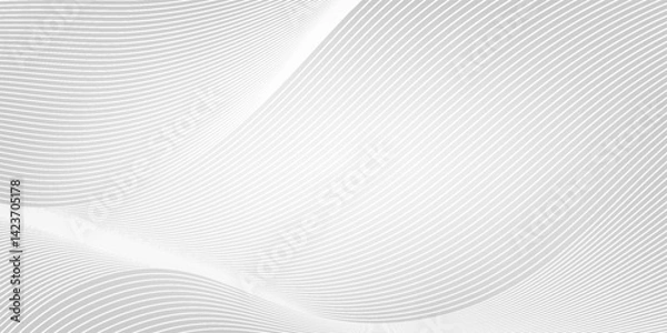 Obraz Premium background design with diagonal line pattern in grey colour. Vector white horizontal template for business banner, formal invitation backdrop, luxury voucher