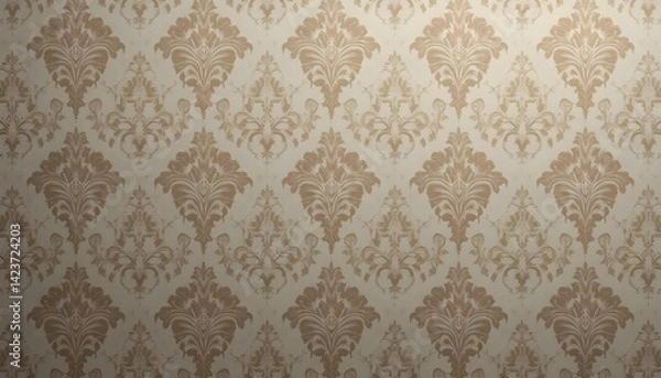 Obraz Damask Wallpaper with Intricate Patterns and Elegant Classic Design