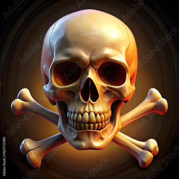 Obraz jolly roger pirate skull