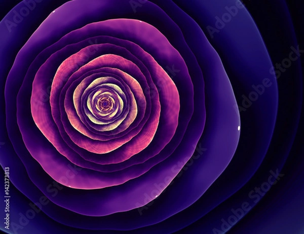 Obraz abstract flower fractal shape