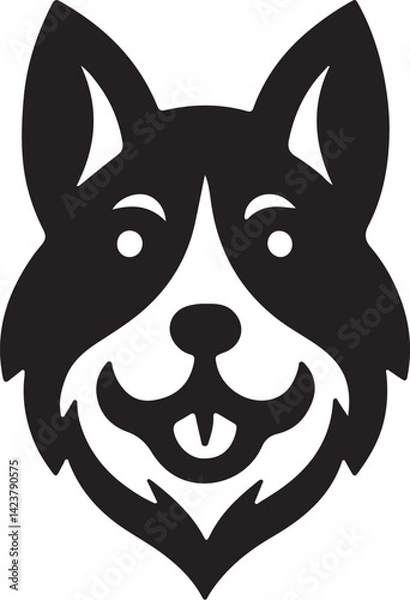 Obraz The dog simple icon. Vector ICON all icon Viktor.