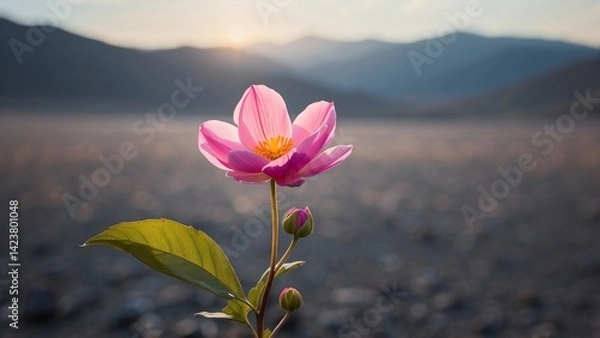 Fototapeta Vibrant Petals in a Serene Environment