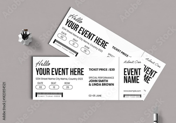 Obraz Event Ticket Layout