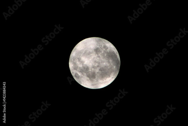 Obraz full moon over black