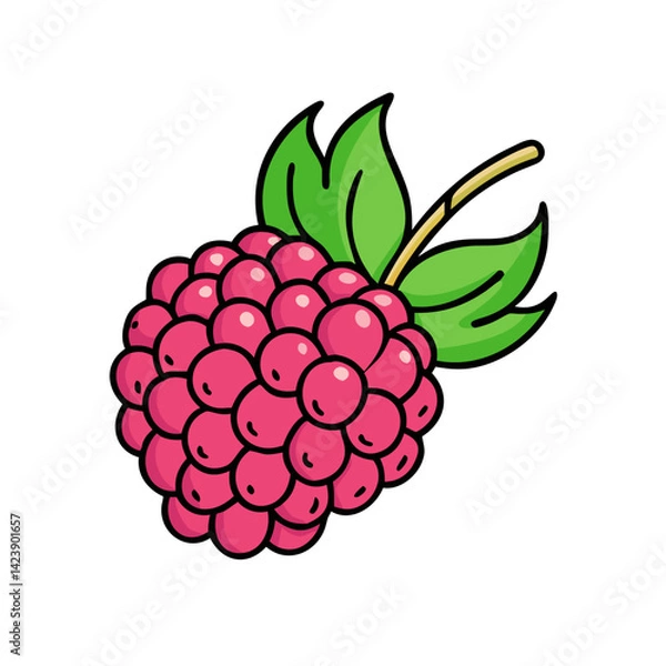 Fototapeta arctic raspberry icon, arctic raspberry vector illustration-simple illustration of arctic raspberry, perfect for arctic raspberry logos and icons