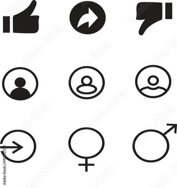Obraz web icons set