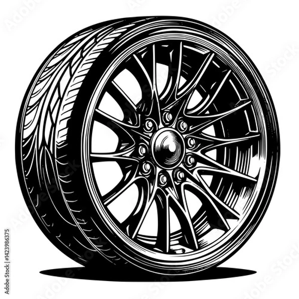 Obraz set of wheels