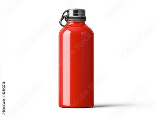 Fototapeta The cooler bottle has no logo, no brand and there is space to put a message on the bottle