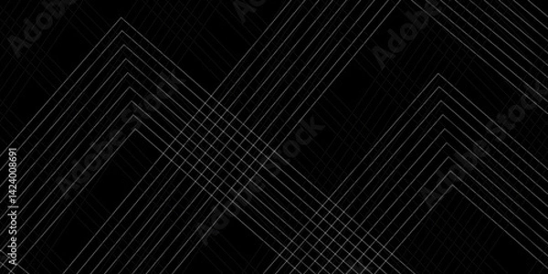 Obraz Modern luxury template line seamless pattern layers of dynamic background. vector gradient gray line abstract pattern Transparent monochrome striped texture, seamless pattern, modern stylish texture.