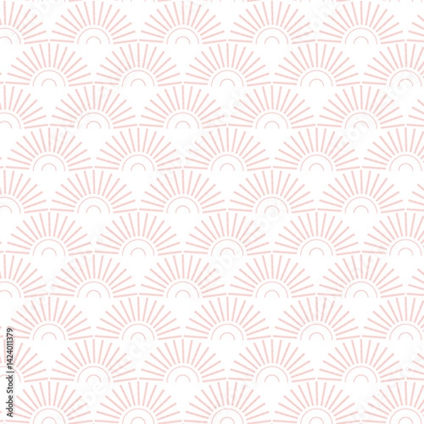 Fototapeta Boho style seamless pattern design for textile fabric print