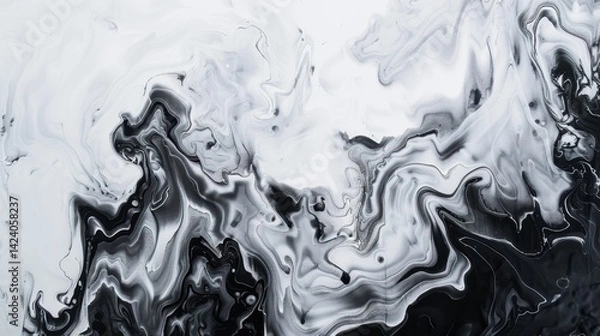 Fototapeta "Unleashing Creativity: White Background Abstract Art Design Inspiration - A Journey Through Minimalist Aesthetics and Boundless Imagination"