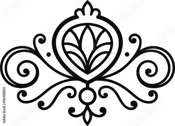 Fototapeta Victorian graphic element