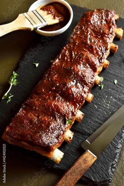 Obraz Bbq spare ribs