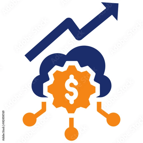 Fototapeta Saas Investment Icon
