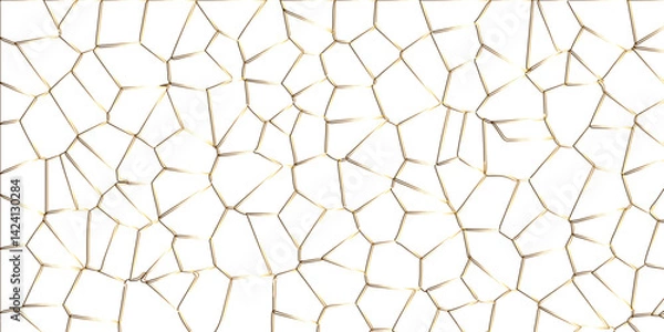 Obraz seamless mosaic and low polygon triangle texture wallpaper .Broken glass effect vector crystalized abstract stroke wallpaper .abstract seamless pattern with 3d shapes vector backdrop .	