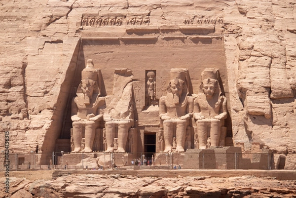 Fototapeta Ancient egyptian temple of Abu Simbel in Aswan, Egypt