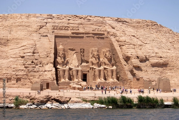 Fototapeta Ancient egyptian temple of Abu Simbel in Aswan, Egypt