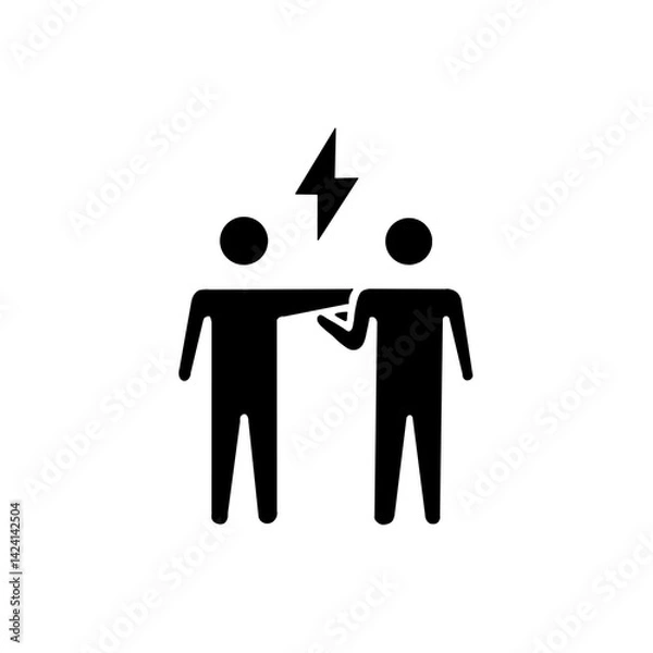 Fototapeta Conflict icon