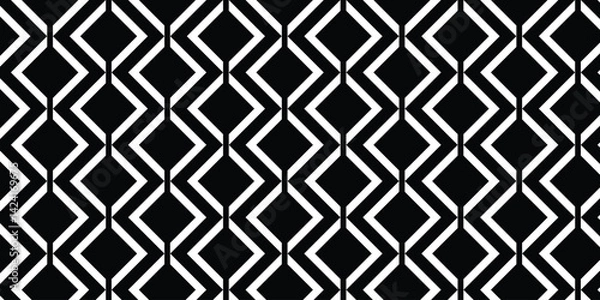 Obraz simple white triangular shape pattern on dark.