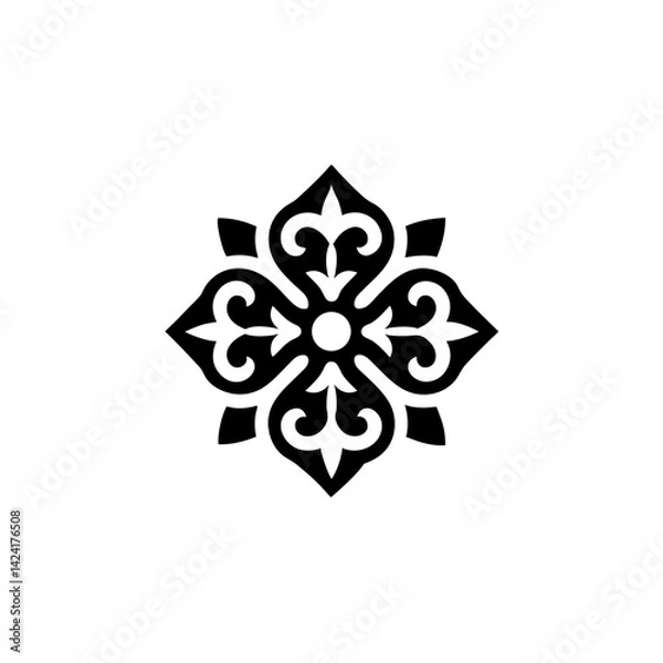 Obraz Luxury ornamental mandala design vector illustration decorative elegant intricate pattern ethnic traditional boho
