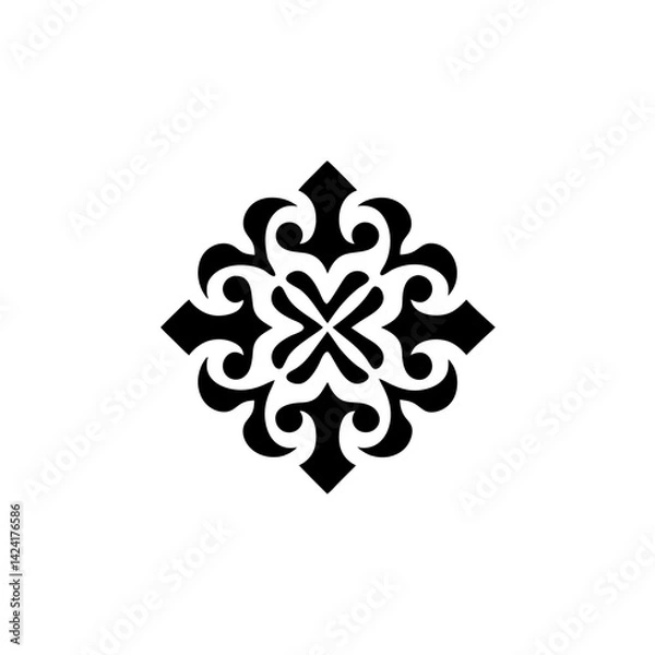 Obraz Luxury ornamental mandala design vector illustration decorative elegant intricate pattern ethnic traditional boho
