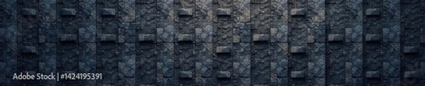 Obraz Smooth black asphalt roofing texture Seamless background for design , closeup, tile, smooth