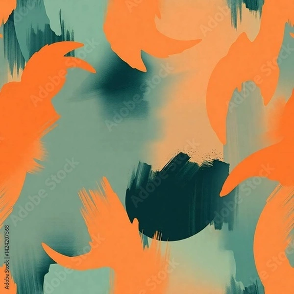 Fototapeta Digital Marble Art with White, Silver, and Golden Tones

