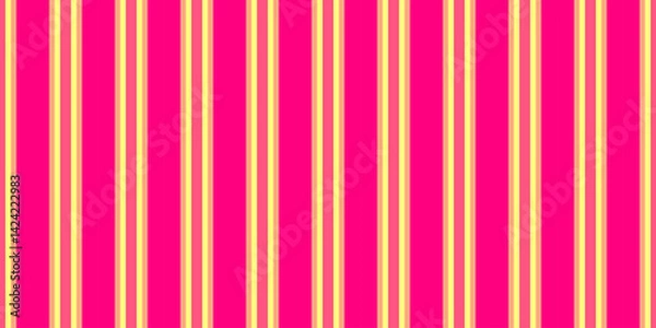 Fototapeta Vibrant vertical stripes in pink and gold create a bold, energetic pattern. Perfect for backgrounds, textiles, or web design, this image evokes feelings of joy and optimism.
