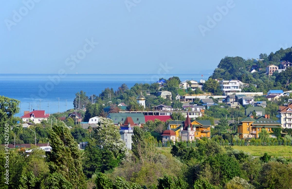 Obraz Поселок Головинка (Сочи, Лазаревский район). Вид города
