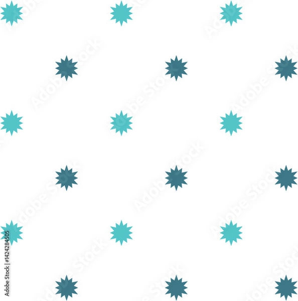 Fototapeta Seamless pattern with abstract shapes in a repeatable grid. Perfect for backgrounds, scrapbooking, packaging, digital papers, and creative projects.