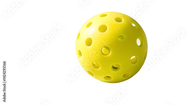 Obraz Pickleball Ball on White Background