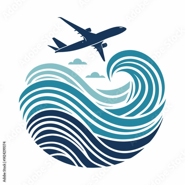 Obraz airplane in the sky