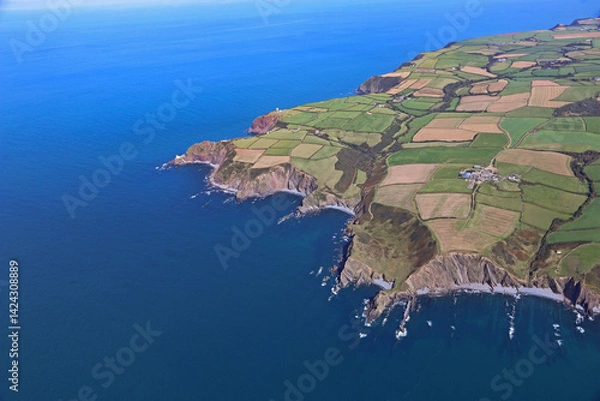 Fototapeta Coast and cliffs of North Devon and Hartland Point	